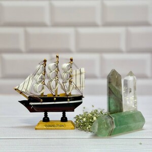 کشتی چوبی وارداتی 9 سانت