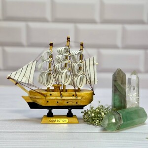 کشتی چوبی وارداتی 13 سانت