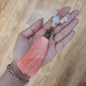 تسبیح انگشتی کوارتز صورتی