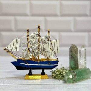 کشتی چوبی وارداتی 13 سانت