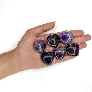 آویز قلبی آمیتیست