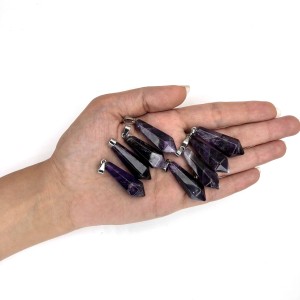 آویز منشوری آمیتیست