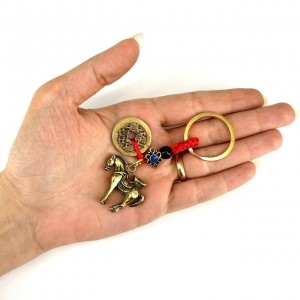 جاکلیدی 5 سکه برنجی با اسب