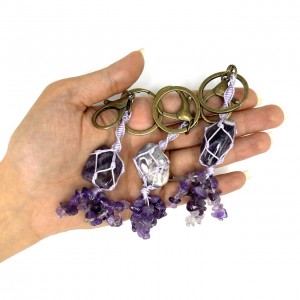 جاکلیدی آمیتیست آویز دار