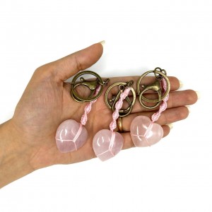 جاکلیدی کوارتز صورتی قلبی