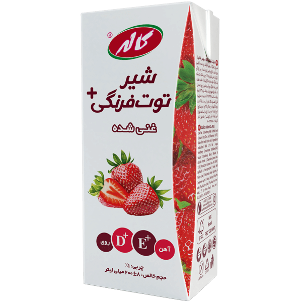 شیر توت فرنگی 200 سی سی کاله