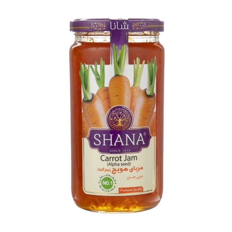 مربای هویج شیشه 840 گرم شانا