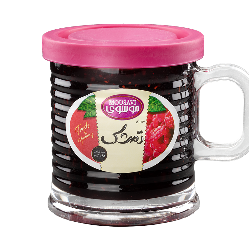 مربای تمشک 245 گرم ویکتوریا ( لیوانی ) موسوی