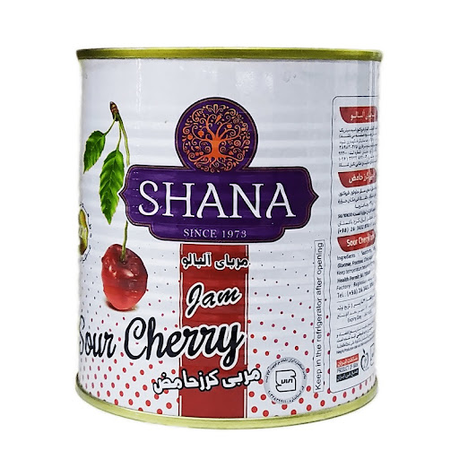 مربای آلبالو قوطی 900 گرم شانا