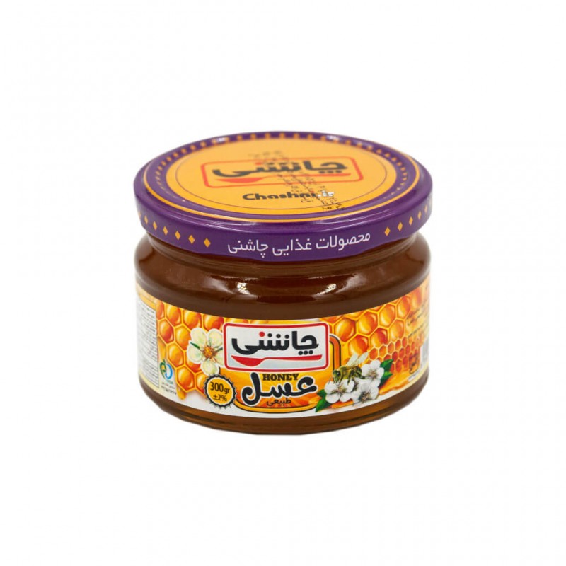 عسل طبیعی 300 گرم شیشه چاشنی