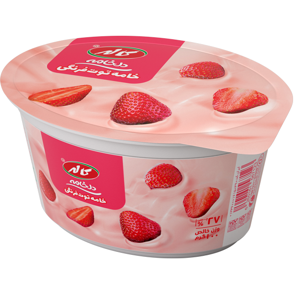 خامه توت‌فرنگی 100 گرم کاله