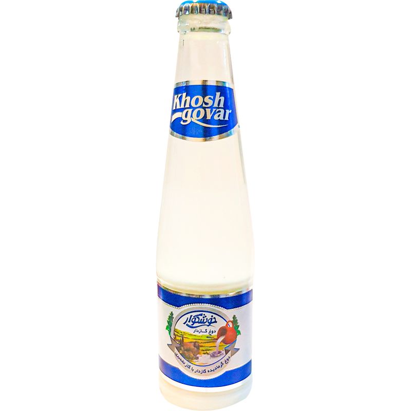 دوغ 250 میلی‌لیتری گازدار شیشه خوشگوار