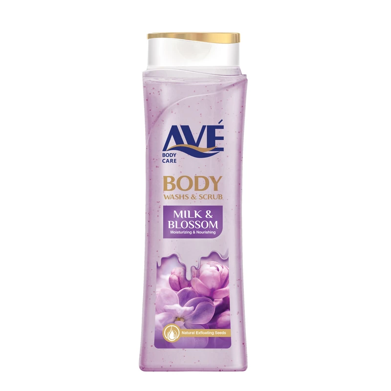 شامپو بدن کرمی اسکراب شیروشکوفه 380 گرم اوه