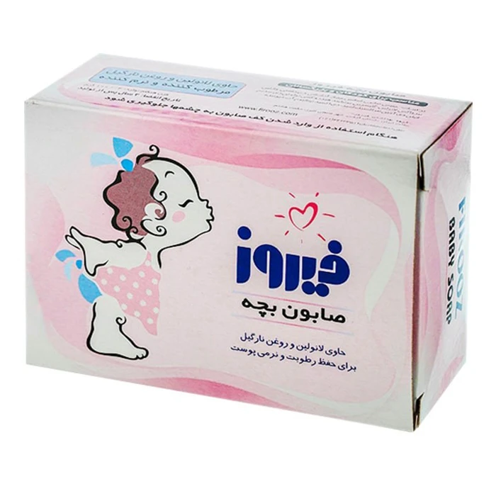 صابون بچه 100 گرم فیروز صورتی