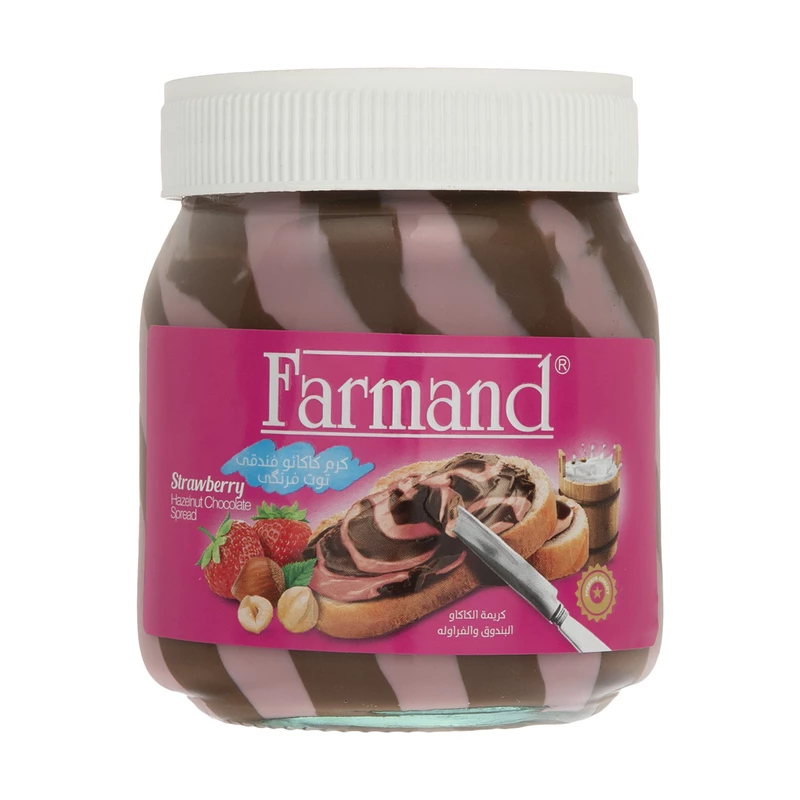 شکلات صبحانه دورنگ فندقی توت فرنگی 330 گرم فرمند