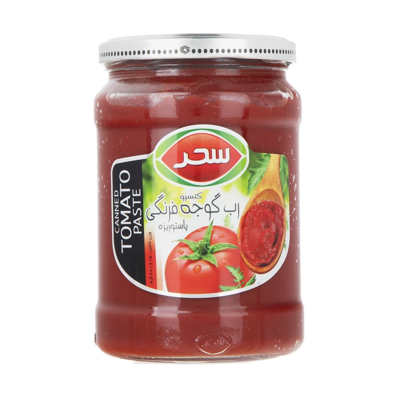 رب گوجه فرنگی شیشه670 گرم سحر