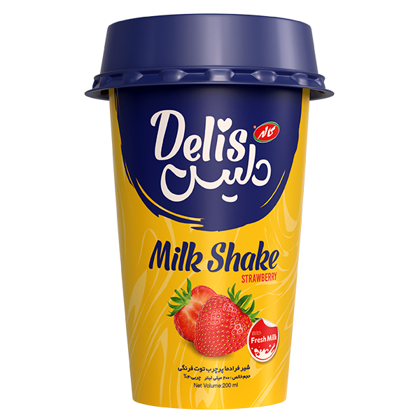 میلک شیک توت‌فرنگی 200 میلی‌لیتر کاله