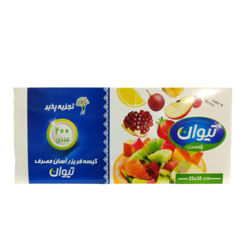 کیسه فریزر آسان مصرف 200 عددی تیوان پلاست