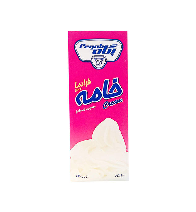 خامه پاکتی چهارگوش 200 گرمی پگاه