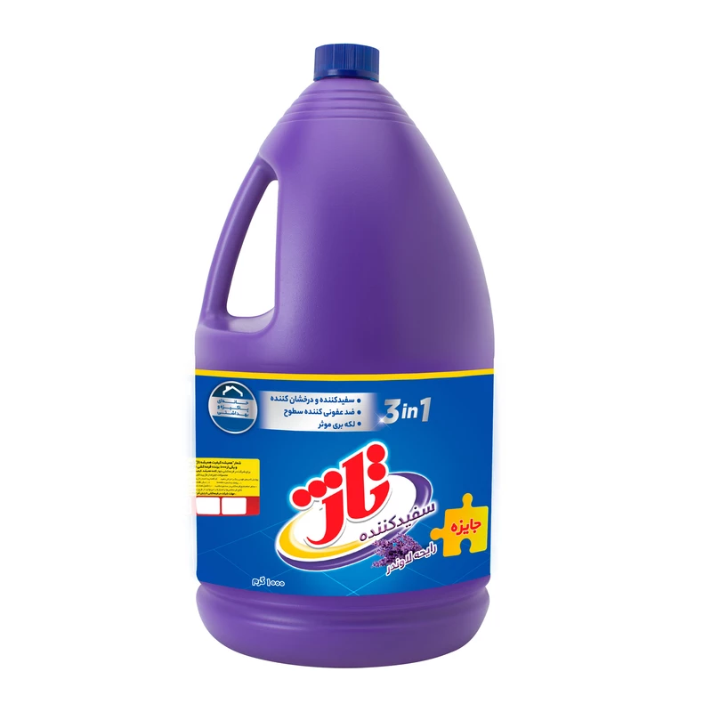 مایع سفید کننده تاژ مدل رایحه گل های لاوندر وزن 4 کیلوگرم