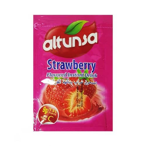 پودر نوشیدنی کم کالری توت فرنگی با ویتامین سی آلتونسا