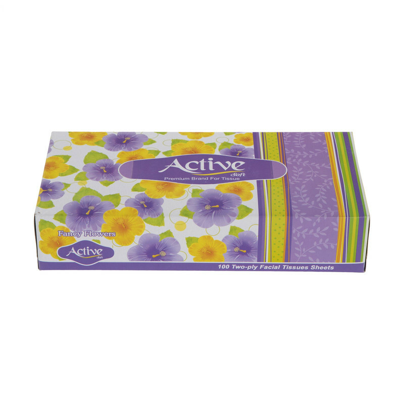 دستمال کاغذی 100 برگ اکتیو