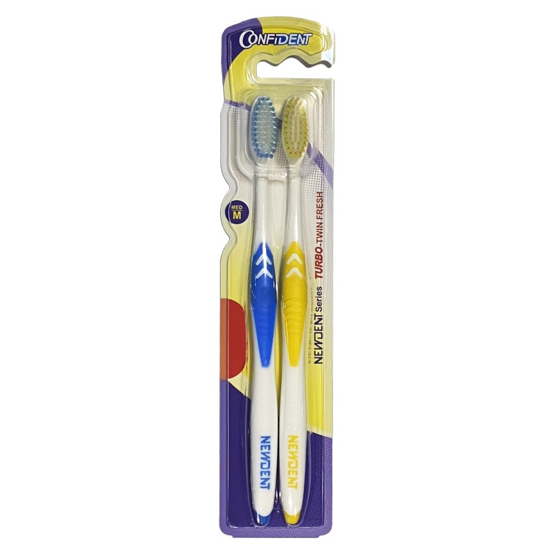 مسواک سافت مدیوم 2 عددی مدل(C202)کانفیدنت