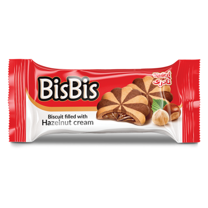 بیسکویت بیس بیس کرم فندقی نادری 4 عددی