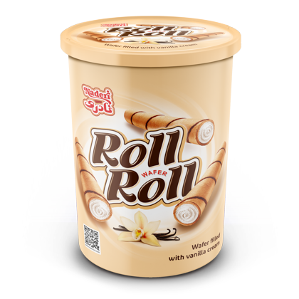 ویفر گلس رول رول وانیلی نادری