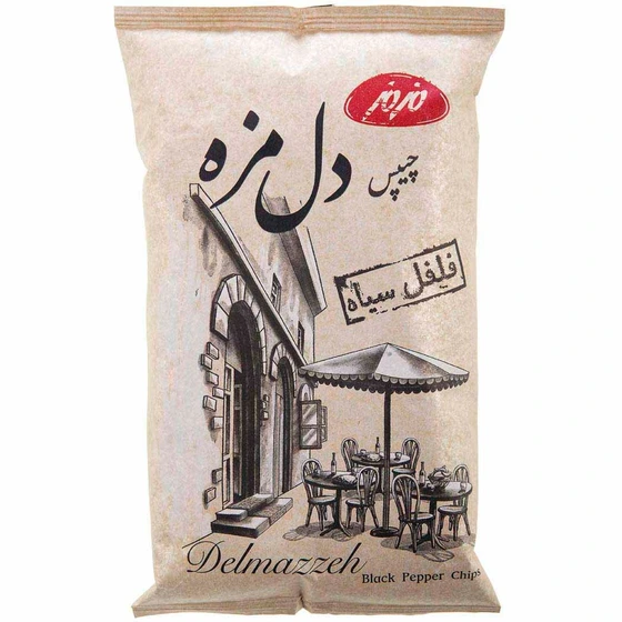 چیپس دل مزه فلفلی مزمز