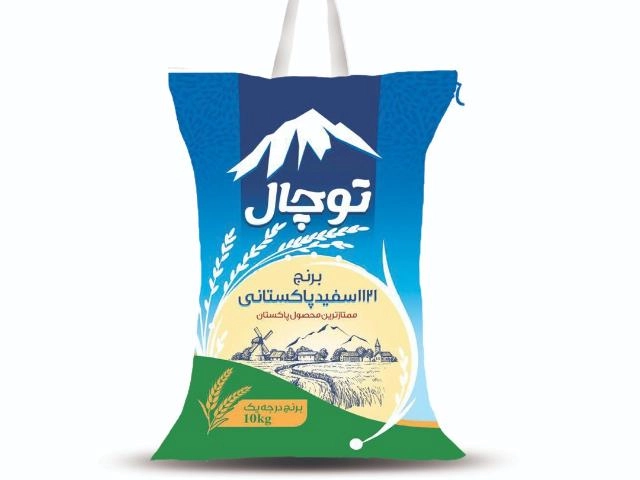 برنج پاکستانی توچال دانه بلند 10 کیلو گرم