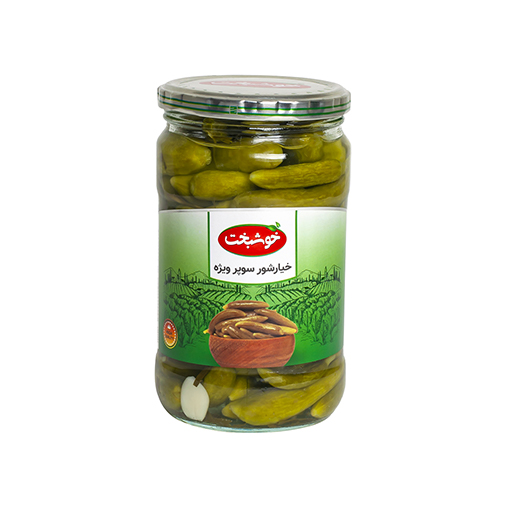 خیارشور سوپر ویژه 680 گرم  خوشبخت