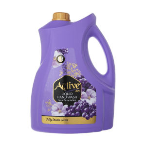 مایع دستشوئی بنفش با رایحه گل و انگور اکتیو -  4 لیتری