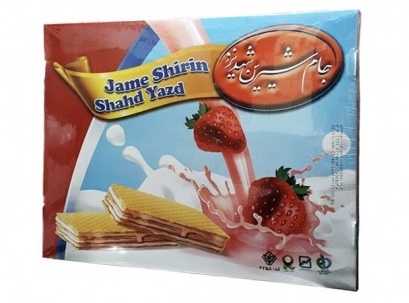 ویفر خانواده توت فرنگی جام شیرین