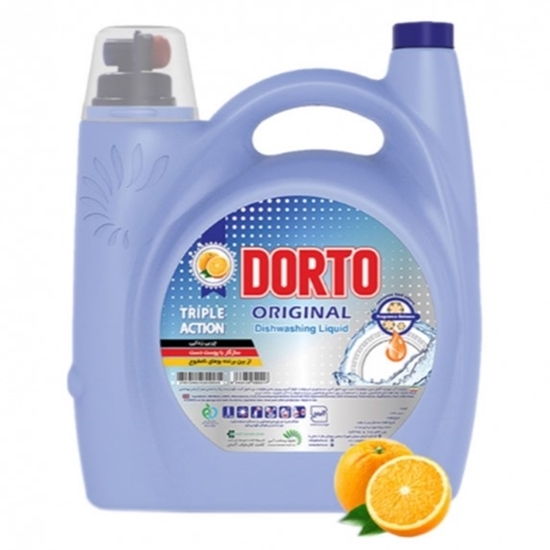 مایع ظرفشویی رایحه پرتقال دورتو - 4 لیتری