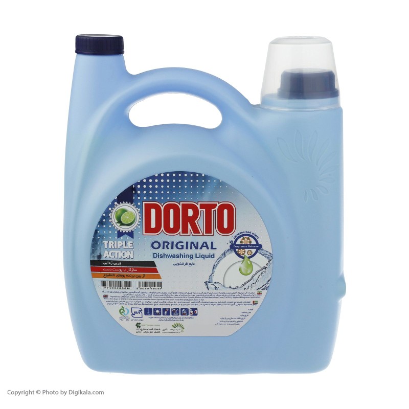 مایع ظرفشویی رایحه لیمو دورتو - 4 لیتری