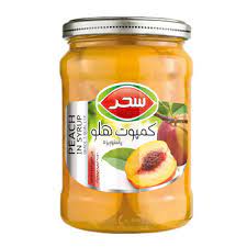 کمپوت هلو شیشه سحر