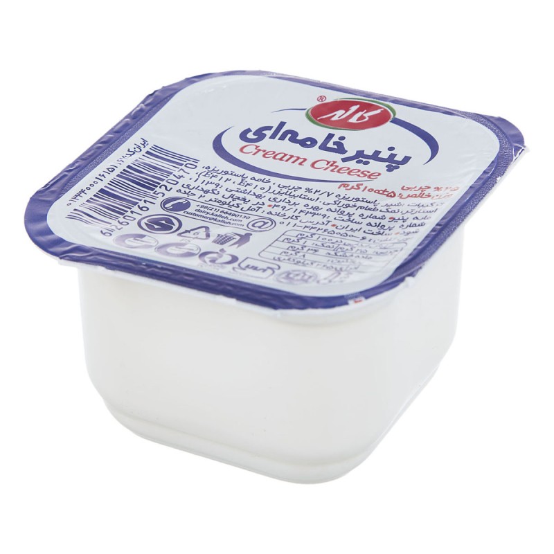 پنیر خامه ای 100 گرمی کاله