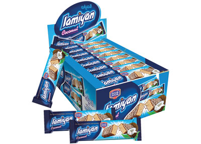 ویفر شکلات نارگیلی پوک پوک