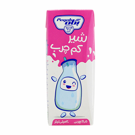 شیر پاکت کم چرب 200 میلی لیتر آویسا