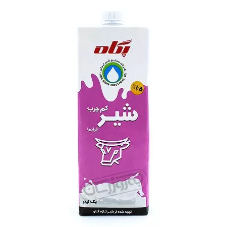 شیر کم چرب تتراپک 1 لیتری پگاه