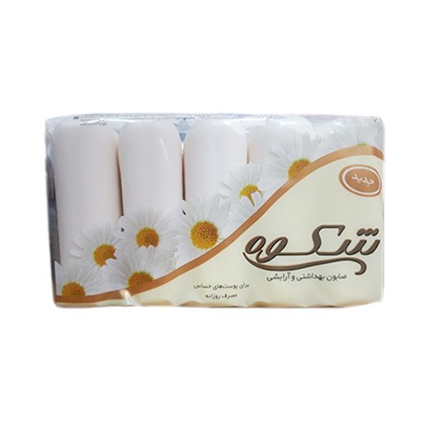 صابون آرایشی 75 گرم شکوه / بسته 5 عددی