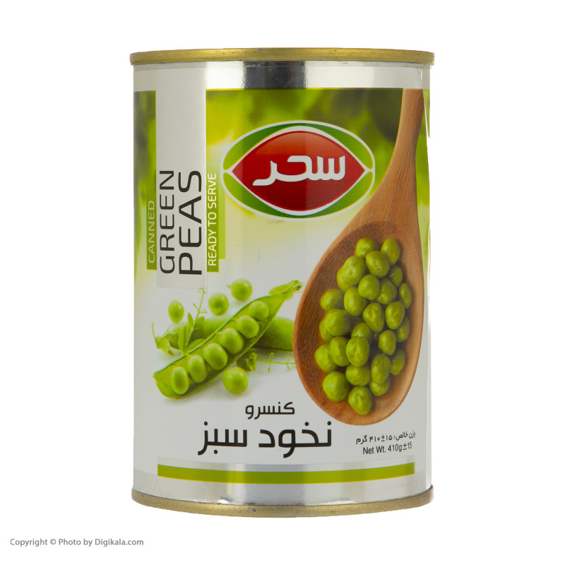 کنسرو نخود سبز قوطی سحر