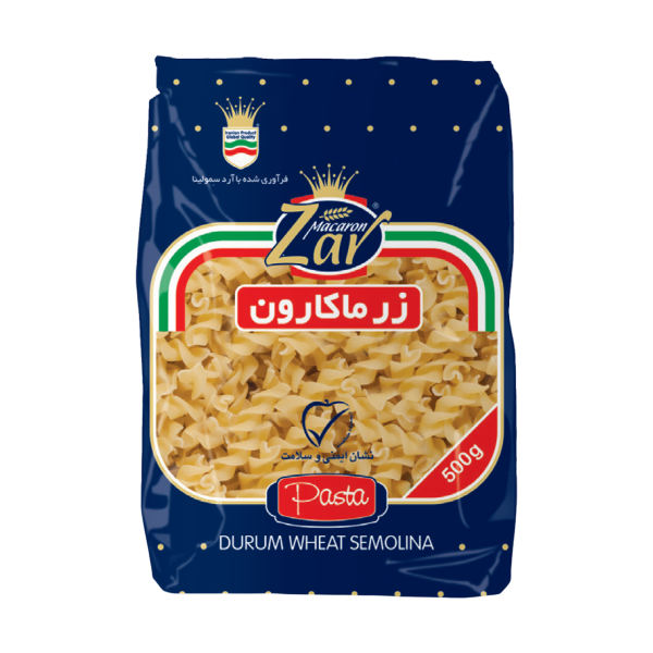 ماکارونی فرمی فوسیلی 500 گرم زر