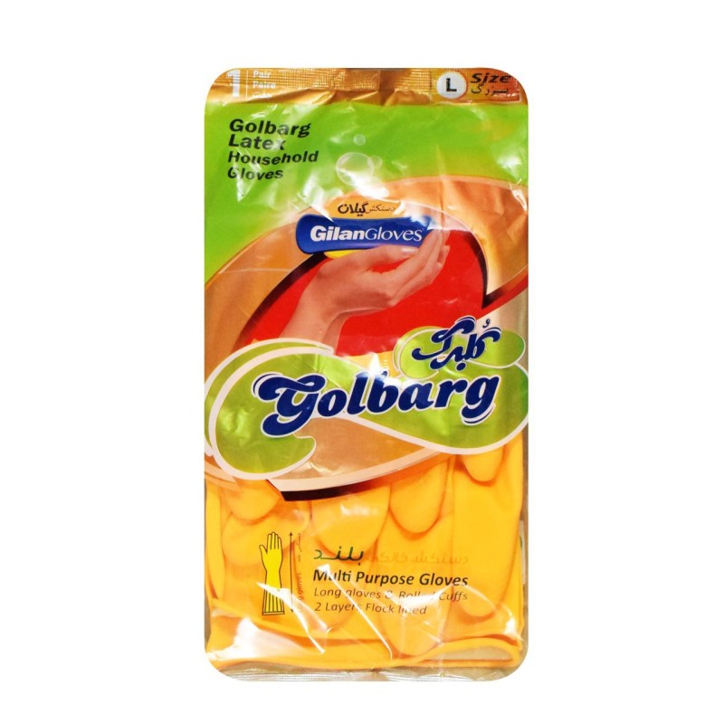 دستکش خانگی ساق بلندسایز مدیم گلبرگ