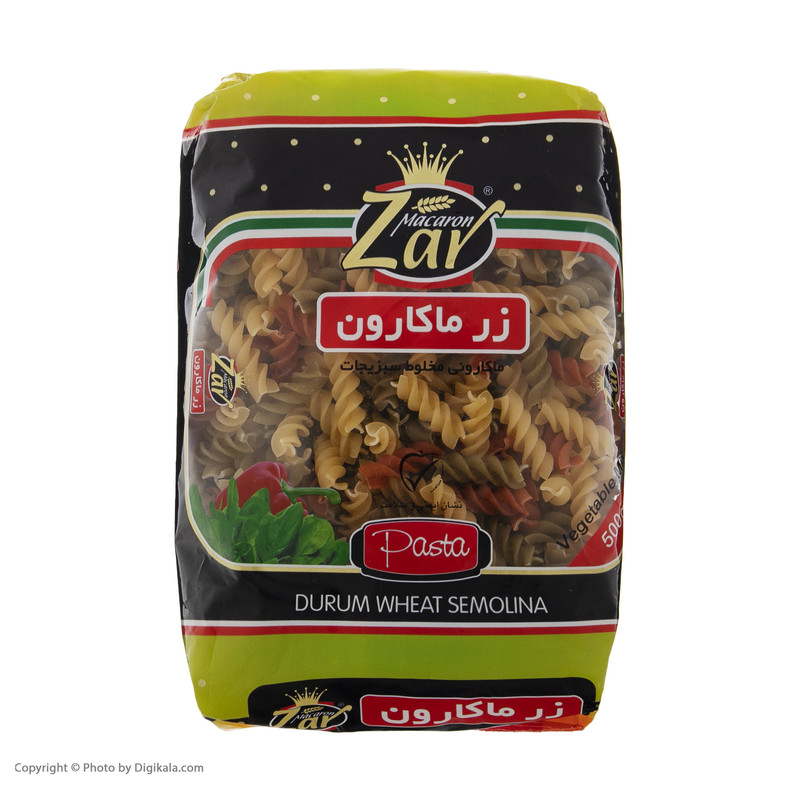 ماکارونی فرمی مته سبزیجات 500گرم زر