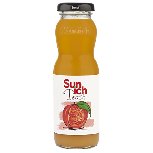 نکتار هلو شیشه ای سن ایچ - 200 سی سی