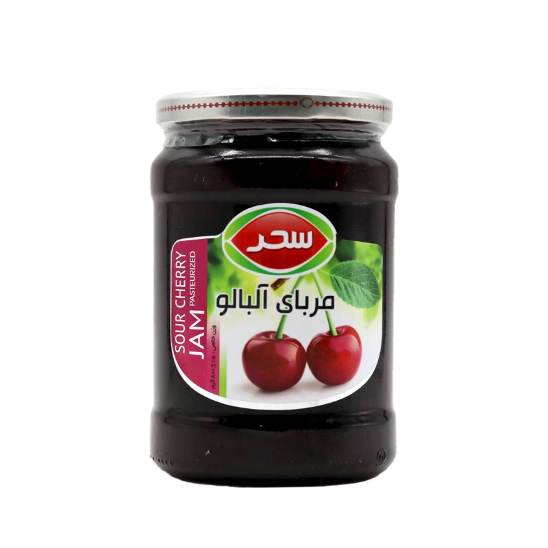 مربای شیشه آلبالو سحر - 820 گرم