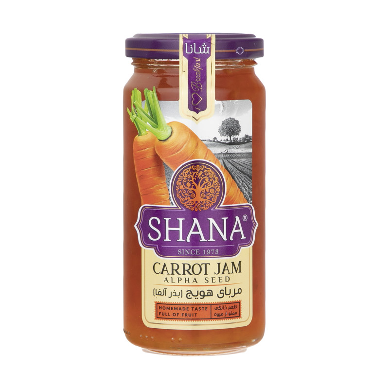 مربای هویج شیشه شانا - 310 گرم