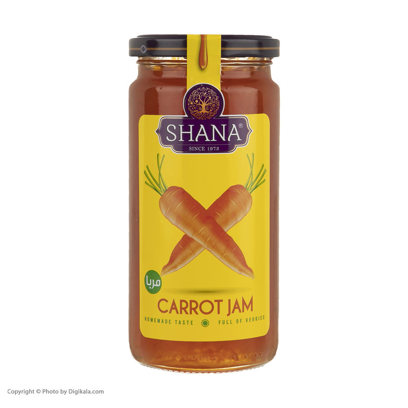 مربای هویج شیشه شانا - 570 گرم